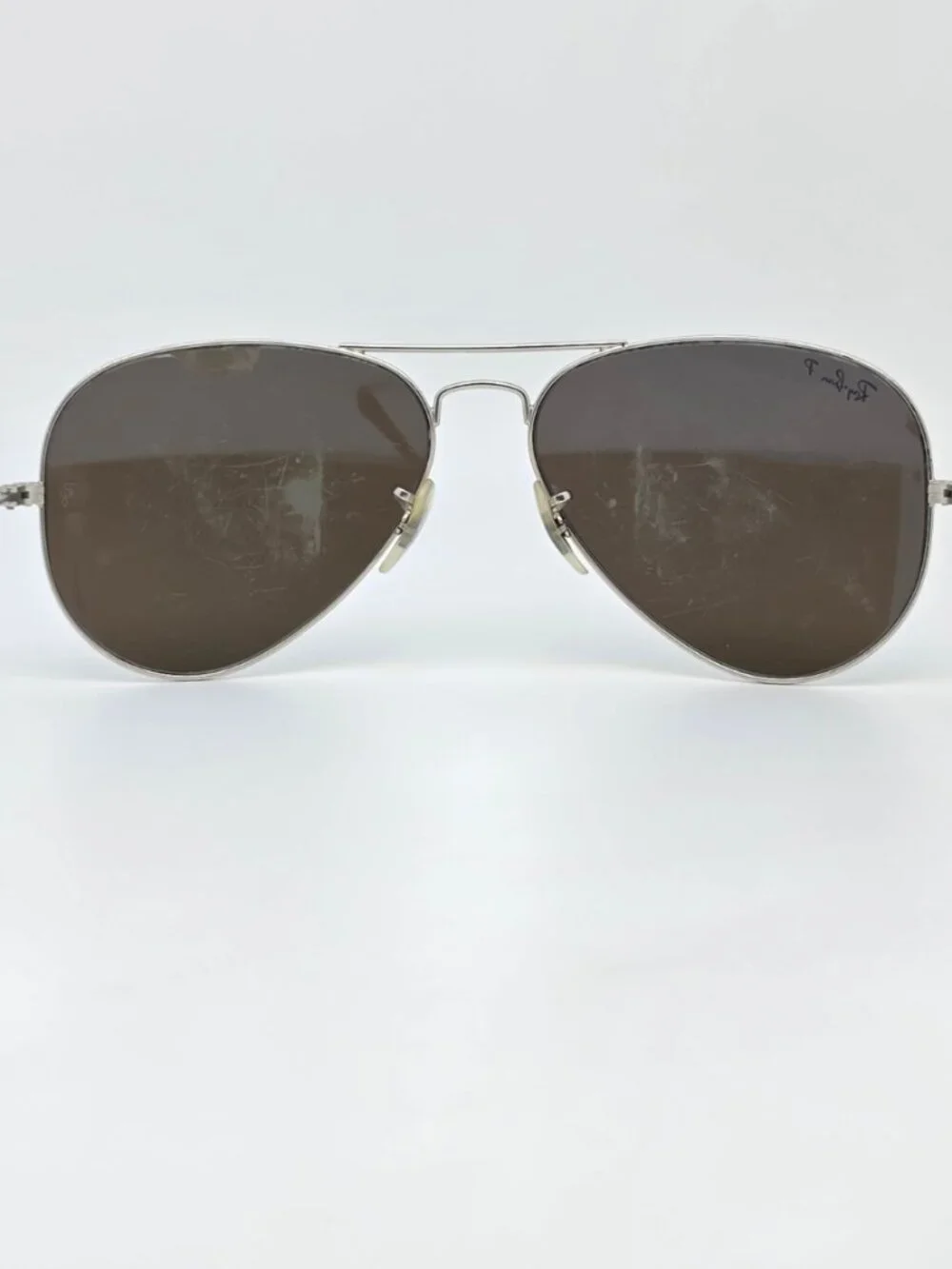 Ray-Ban RB3025 019/W3 Matte Silver Polarized Silver Mirror Aviator Sunglasses